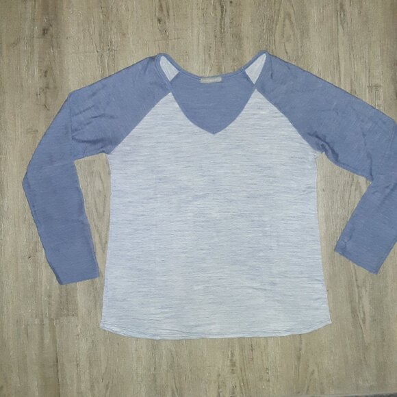 Loveappella Baseball Shirt * Gray & Blue/Purple * EUC Vintage * XL * PJ's * Tee - Picture 6 of 6